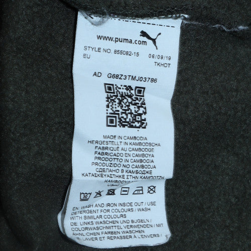 Puma Men's Green Pullover Crew Neck Sweatshirt Size S