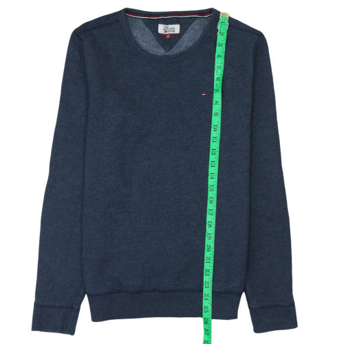 Tommy Hilfiger Men's Blue Crew Neck Pullover Sweatshirt Size S