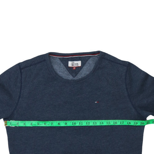 Tommy Hilfiger Men's Blue Crew Neck Pullover Sweatshirt Size S