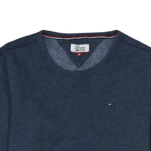 Tommy Hilfiger Men's Blue Crew Neck Pullover Sweatshirt Size S