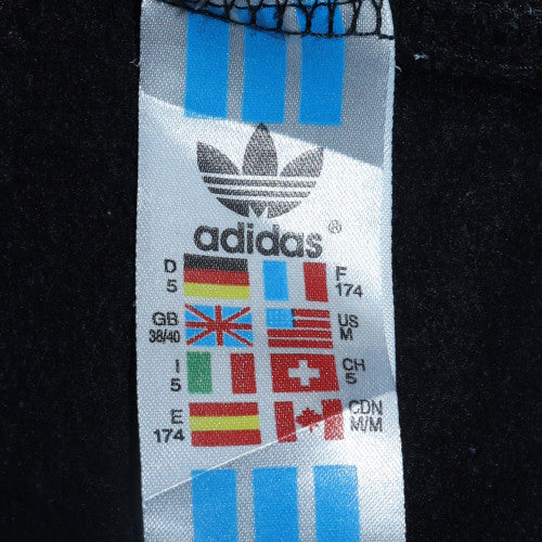 Adidas Men's Black Pullover Sweatshirt M Crew Neck Logo Fleece