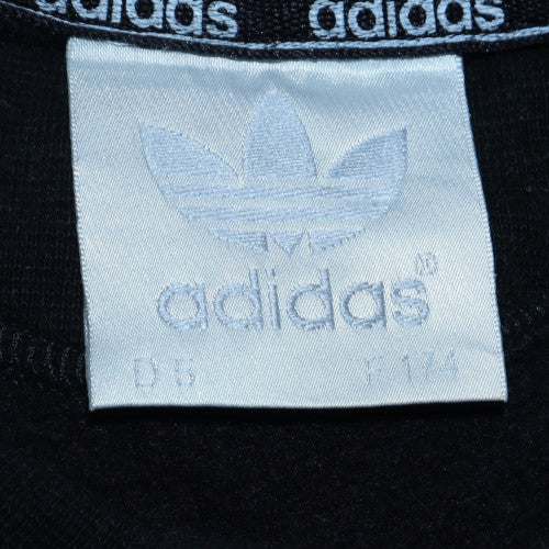 Adidas Men's Black Pullover Sweatshirt M Crew Neck Logo Fleece