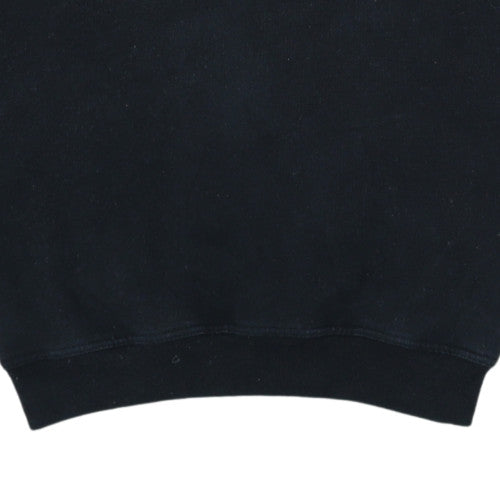 Adidas Men's Black Pullover Sweatshirt M Crew Neck Logo Fleece