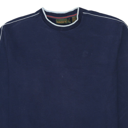 Timberland Men’s Blue Crew Neck Long Sleeve Pullover Sweatshirt XL
