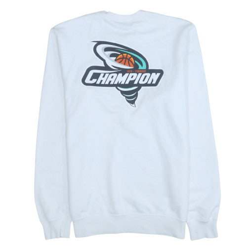 Champion Men's White Large Crew Neck Graphic Sweatshirt