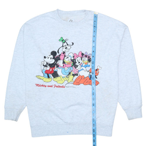 Disney x Primark Womens Grey Mickey & Friends Sweatshirt Size S 10/12