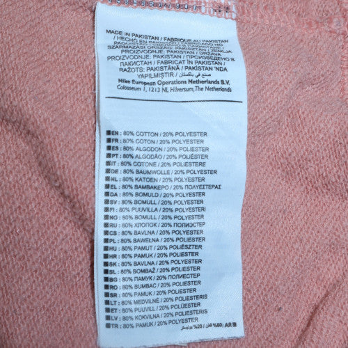 Nike Women’s Pink Logo Crew Neck Pullover Sweatshirt L