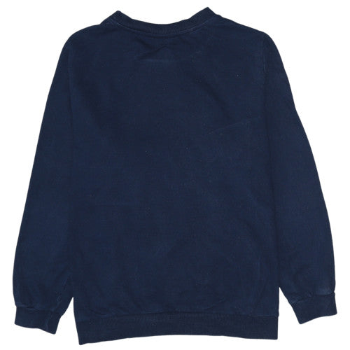 Disney Tu Women Blue Mickey Mouse Christmas Pullover Sweatshirt Size 18