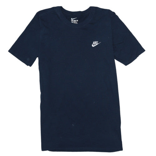 Nike Men's Blue Crew Neck Athletic Fit Cotton T-Shirt Size L