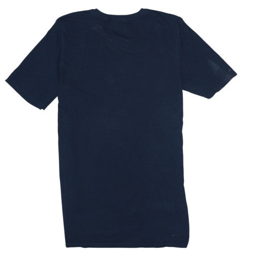 Nike Men's Blue Crew Neck Athletic Fit Cotton T-Shirt Size L