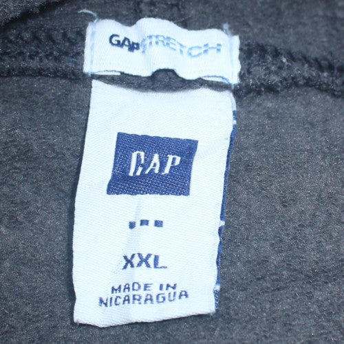 GAP Men's Black 2XL Pullover Hoodie with Logo Fleece