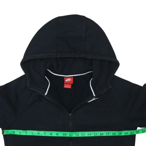 Nike Men's Black Full Zip Hoodie M Regular Fit Fleece Sweatshirt
