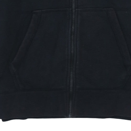 Nike Men's Black Full Zip Hoodie M Regular Fit Fleece Sweatshirt