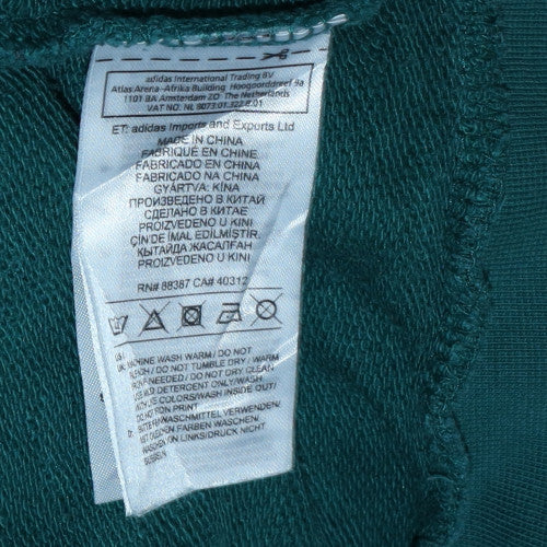 Adidas Womens Green Crew Neck Pullover Sweatshirt L