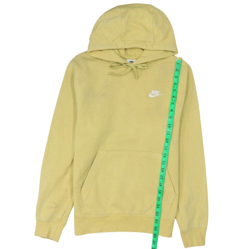 Nike Men’s Yellow Pullover Hoodie XS Fleece Logo Lightweight