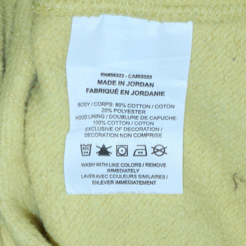 Nike Men’s Yellow Pullover Hoodie XS Fleece Logo Lightweight