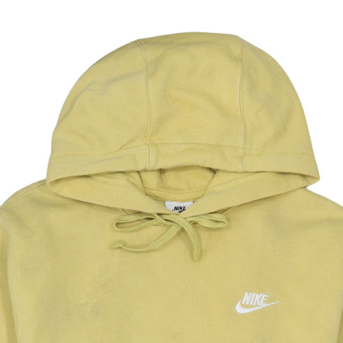 Nike Men’s Yellow Pullover Hoodie XS Fleece Logo Lightweight