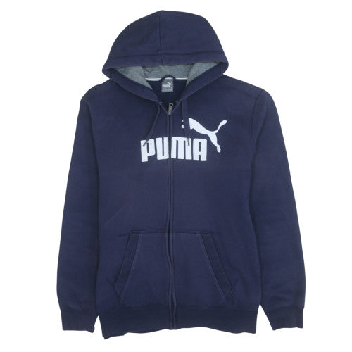 Puma Men's Blue 2XL Full Zip Fleece Hoodie
