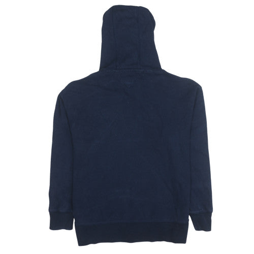 Tommy Jeans Men's Navy Blue Hoodie XL Pullover Logo Embroidered