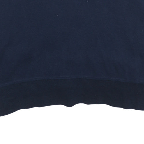 Tommy Jeans Men's Navy Blue Hoodie XL Pullover Logo Embroidered