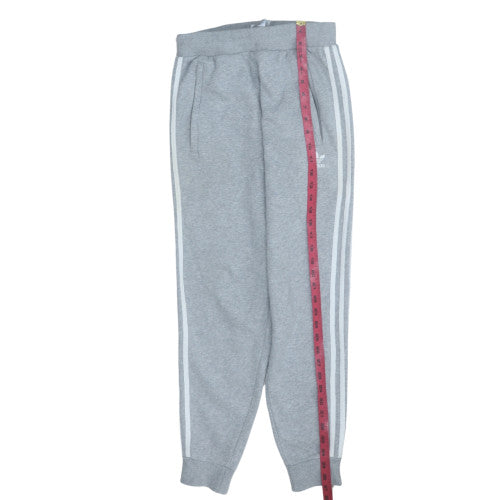 Adidas Men Grey Jogger Sweatpants Small Elastic Waist Fleece