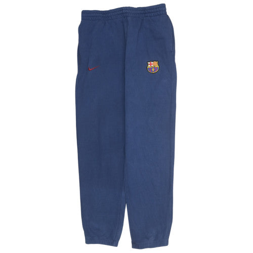 Nike Men's Blue Barcelona Football Joggers Medium Fleece Activewear