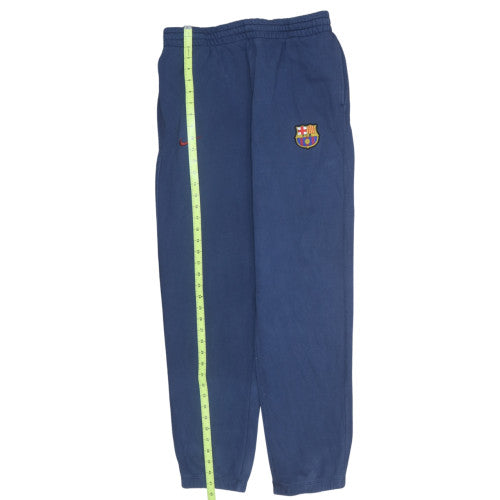Nike Men's Blue Barcelona Football Joggers Medium Fleece Activewear