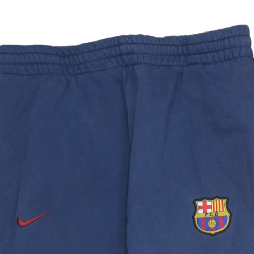 Nike Men's Blue Barcelona Football Joggers Medium Fleece Activewear
