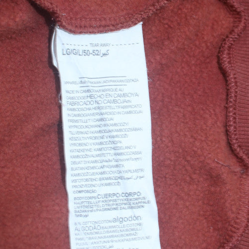 Under Armour Men's Brown Pullover Hoodie L Fleece ColdGear