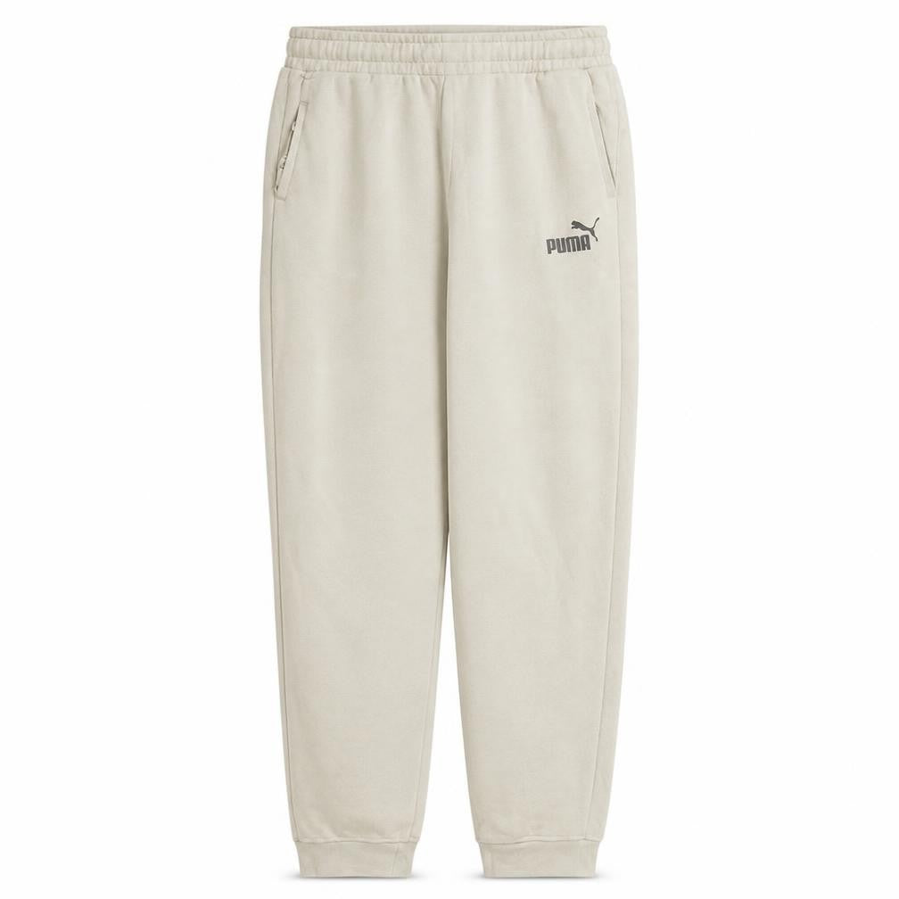 Puma Girls Beige Jogger Sweatpants 15-16 Years Elastic Waist Fleece Lined