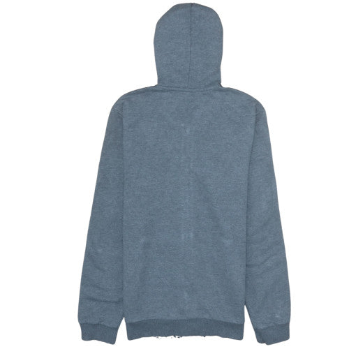 Adidas Men Grey Full Zip Hoodie Size S Regular Fit Sports Fleece