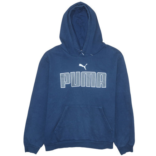 Puma Men's Blue 2XL Pullover Hoodie Fleece Sportswear