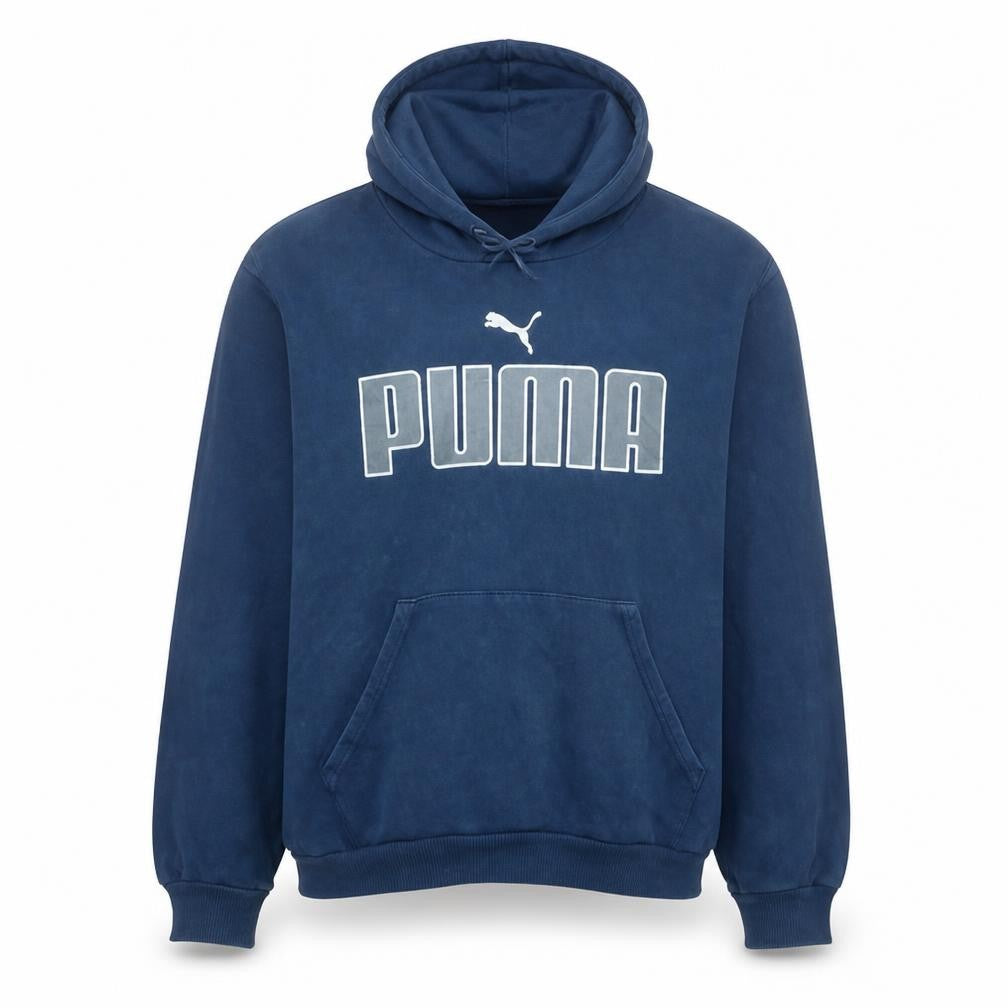 Puma Men's Blue 2XL Pullover Hoodie Fleece Sportswear