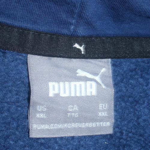 Puma Men's Blue 2XL Pullover Hoodie Fleece Sportswear