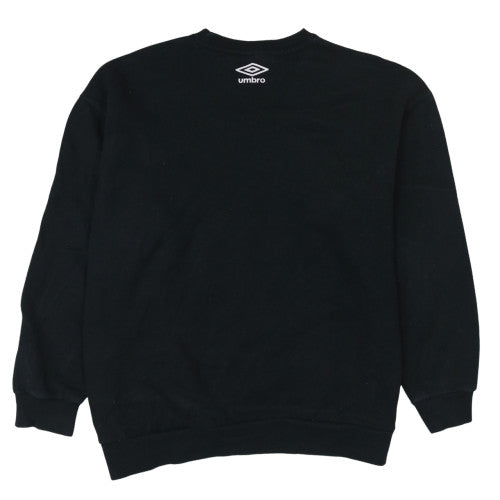 Umbro Mens Black Medium Crew Neck Logo Sweatshirt Pullover