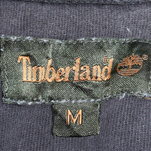 Timberland Men's Black Long Sleeve Cotton Button-Up Polo Shirt Size M