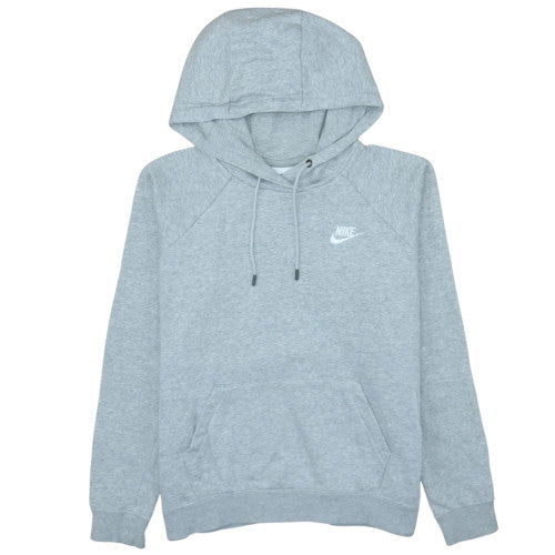 Nike Womens Grey Pullover Hoodie M Cotton Blend Casual Sweatshirt