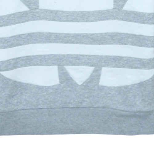 Adidas Boys Grey Crew Neck Pullover Sweatshirt 12-13 Years Classic Logo