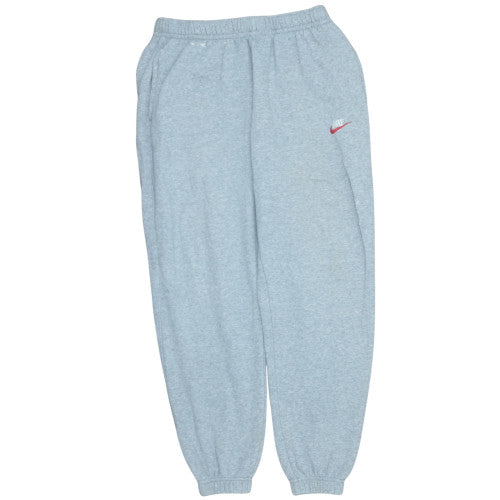 Nike Men Grey M Fleece Sweatpants Tapered Fit Activewear Trousers