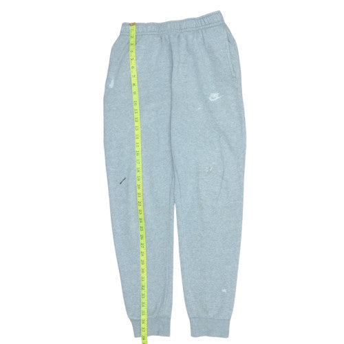 Nike Men's Grey Jogger Sweatpants S Regular Fit Fleece Tapered