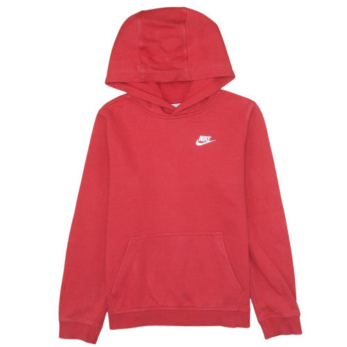 Nike Boys Red Pullover Hoodie XL 158-170cm Fleece Sweatshirt