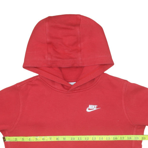 Nike Boys Red Pullover Hoodie XL 158-170cm Fleece Sweatshirt
