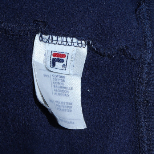Fila Men’s Blue Pullover Hoodie XL Logo Graphic Fleece Sweatshirt