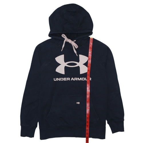 Under Armour Womens Navy Hoodie Large Pullover Lightweight Cotton Blend