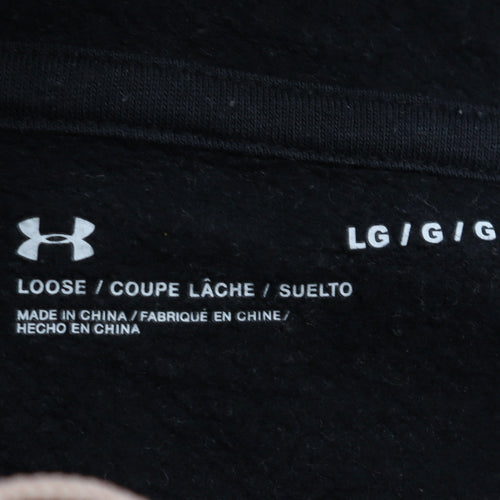 Under Armour Womens Navy Hoodie Large Pullover Lightweight Cotton Blend