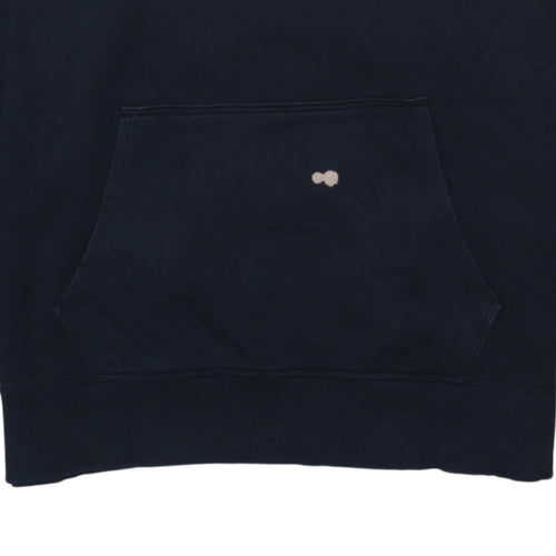 Under Armour Womens Navy Hoodie Large Pullover Lightweight Cotton Blend