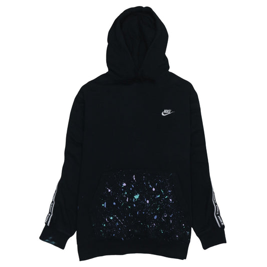 Nike Men's Black Pullover Hoodie L Regular Fleece Graphic Sportswear