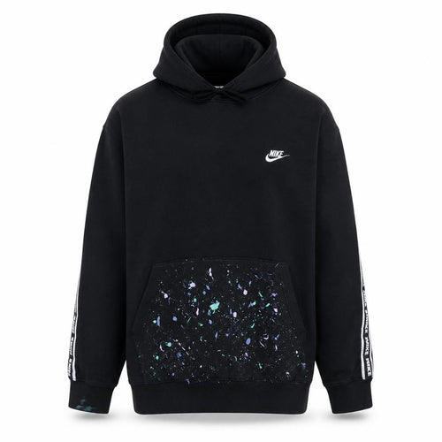 Nike Men's Black Pullover Hoodie L Regular Fleece Graphic Sportswear