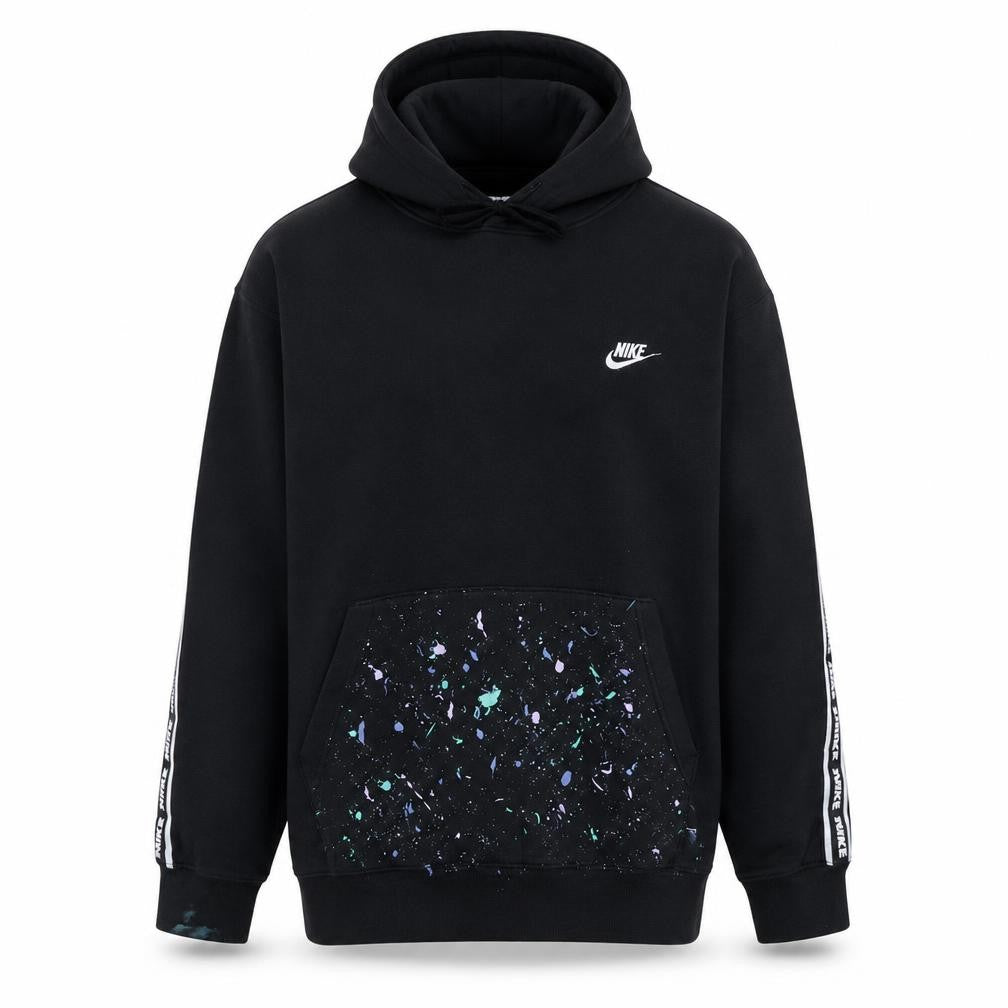 Nike Men's Black Pullover Hoodie L Regular Fleece Graphic Sportswear