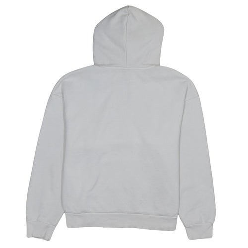 Puma Women's White Pullover Hoodie Size M Logo Fleece Sweatshirt
